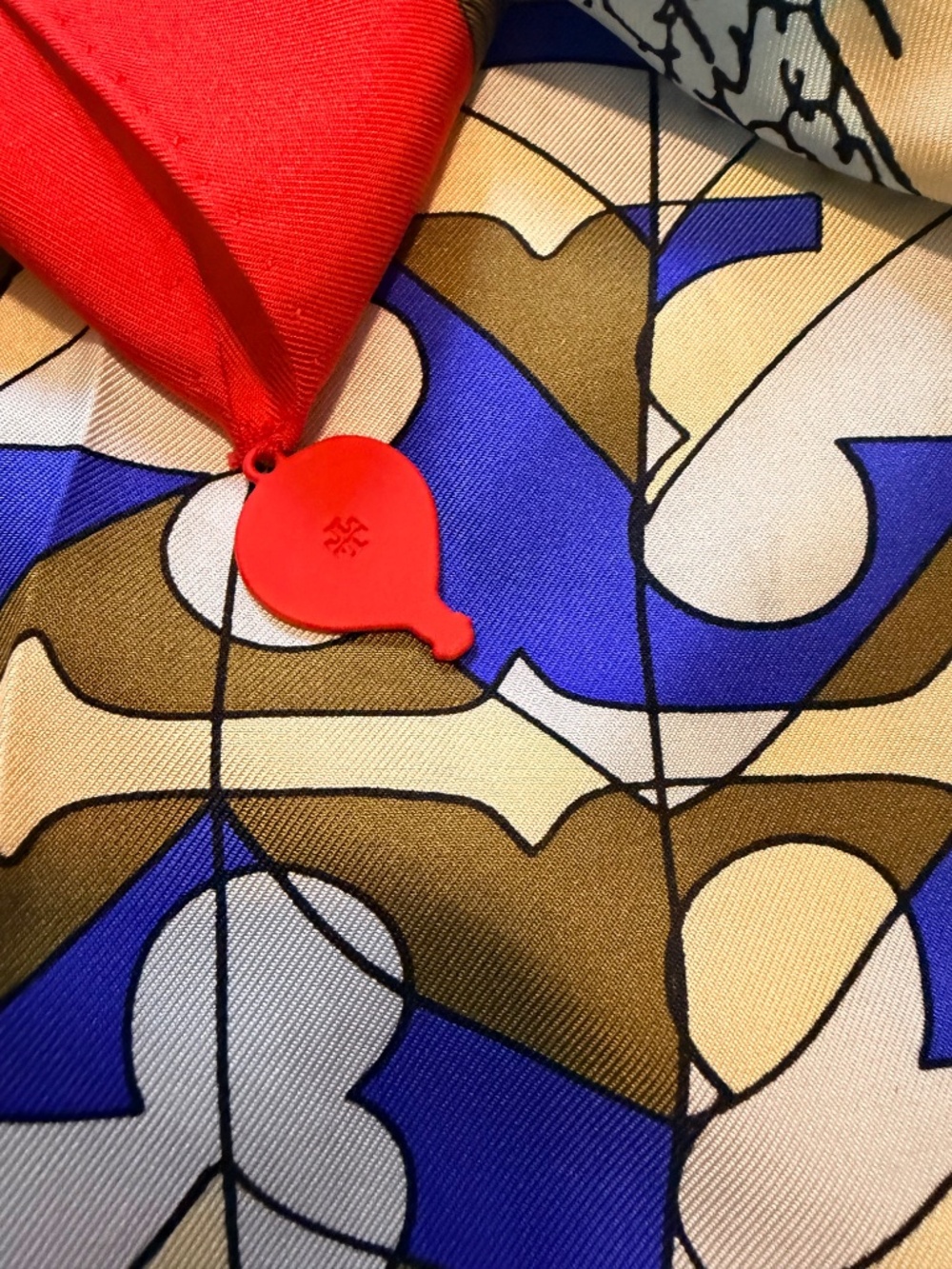 NEW Tory Burch Balloons in the Sky Silk Square Scarf - Picture 4 of 12
